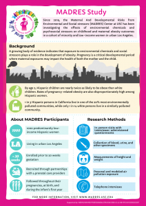 MADRES Cohort Fact Sheet Final